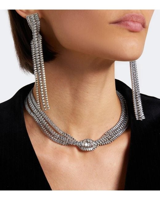 Isabel Marant Metallic Cara Embellished Choker