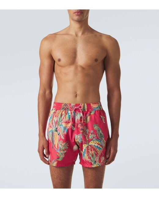 Banador Estampado Etro de hombre de color Red