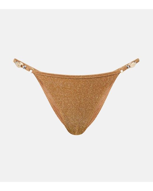 Braga De Bikini Shell Adornada SAME de color White