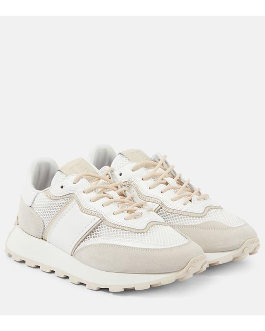 Tod's White Sportiva Run Leather Sneakers