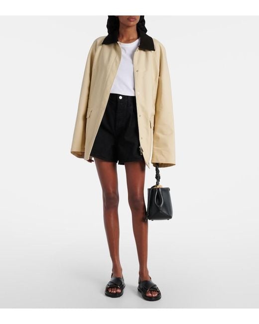 Agolde Black Rhoda Denim Shorts