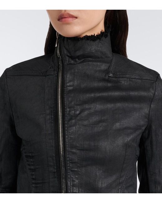 Rick Owens Black Drkshdw Naska Gary Cotton-Blend Denim Jacket