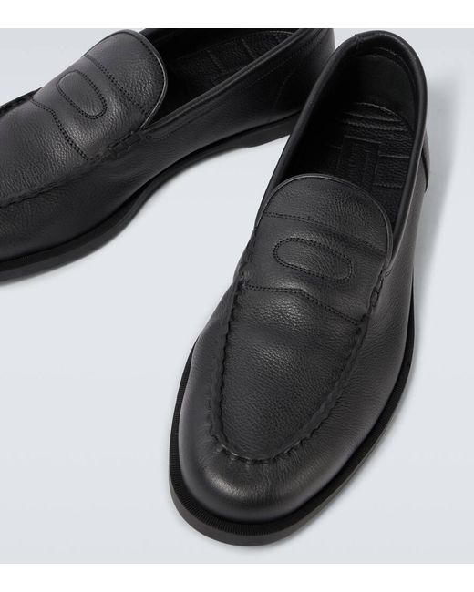 John Lobb Loafers Pace Aus Leder in Black für Herren