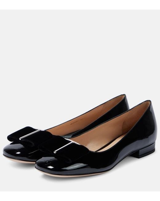 Tom Ford Black Elegant Leather Ballerinas For