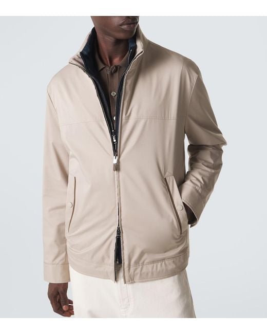 Canali Natural Nuvola Reversible Blouson Jacket for men