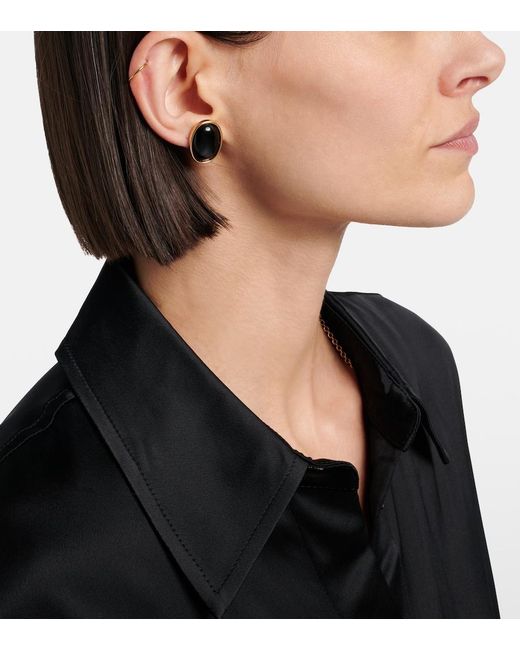 Jennifer Behr Black Elaine Earrings