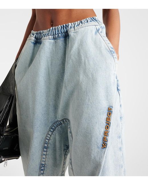 Y. Project Blue Wide-Leg Jeans