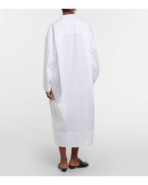 Robe midi Brom en coton Khaite en coloris White