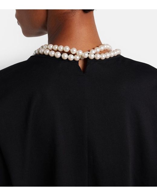 Junya Watanabe Black Oversized Embellished Cotton T-Shirt