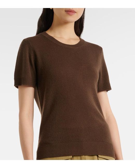Camiseta De Cachemir Jardin Des Orangers de color Brown