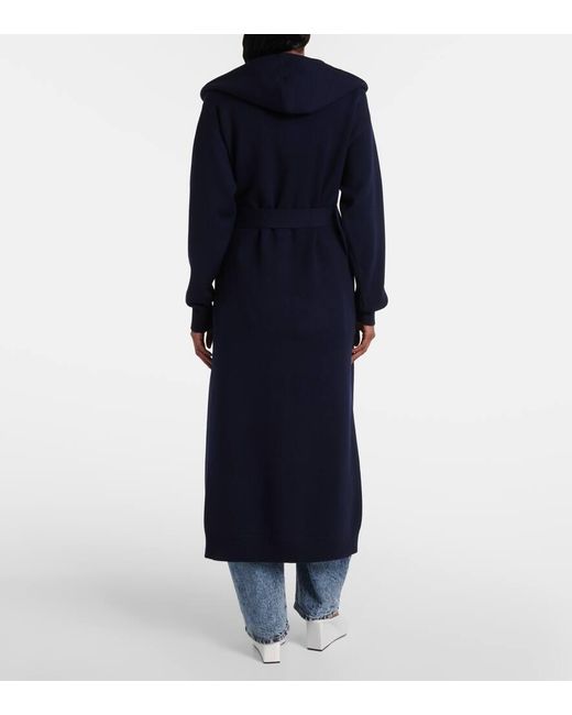 Alaïa Blue Virgin Wool Cardigan