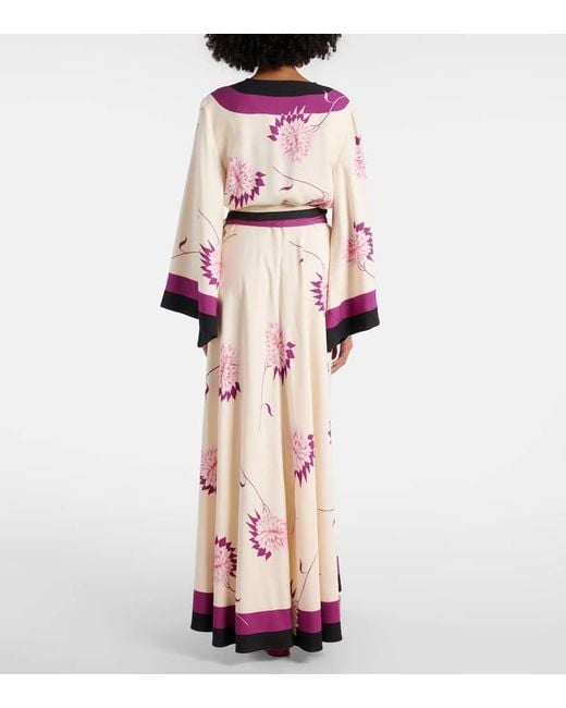 LaDoubleJ Pink Floral Wrap Dress