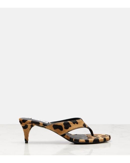 Alaïa Brown Sandalen Infradito 55 Aus Kalbshaar