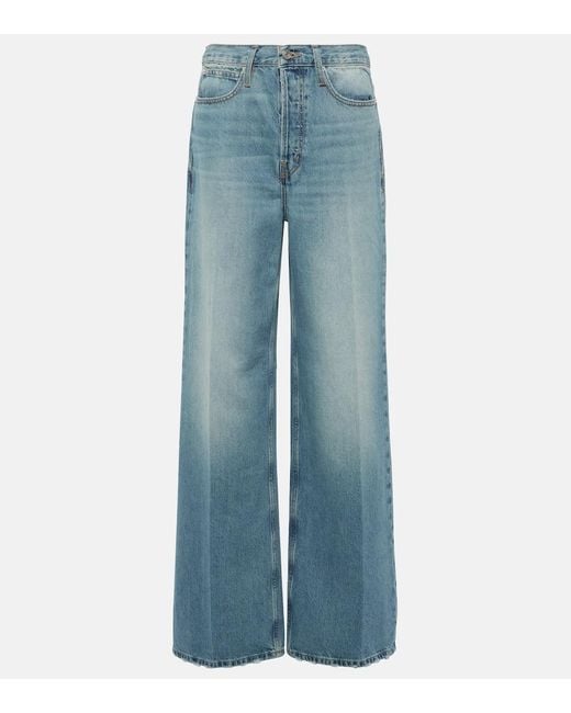 Jeans regular The 1978 a vita alta di FRAME in Blue
