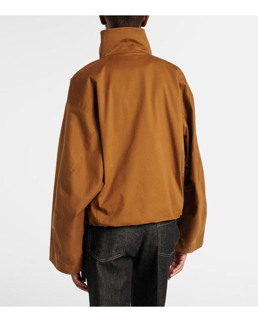 Nour Hammour Brown Francois Cotton-Blend Jacket