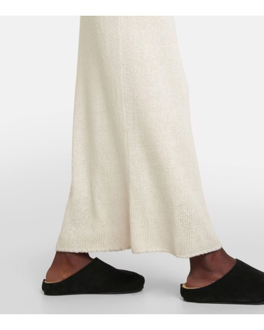 Robe longue Folosa en soie The Row en coloris White