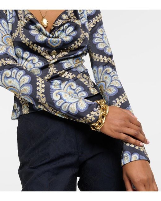 Top Etro en coloris Blue