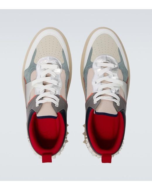 Christian Louboutin Gray Albatre/Smoke Astroloubi Sneakers for men