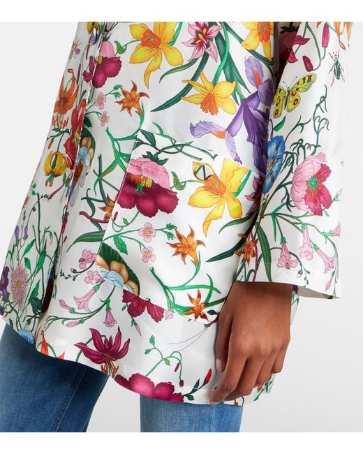 Camicia Flora di Gucci in White