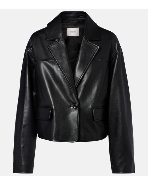 Dorothee Schumacher Black Leather Jacket