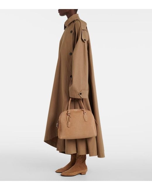 The Row Brown Tote Bag India 12.00 Aus Veloursleder