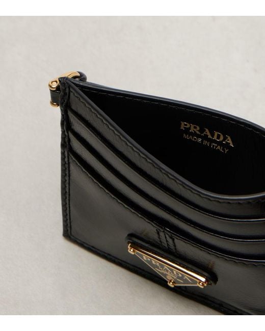 Prada Black Leather Card Holder