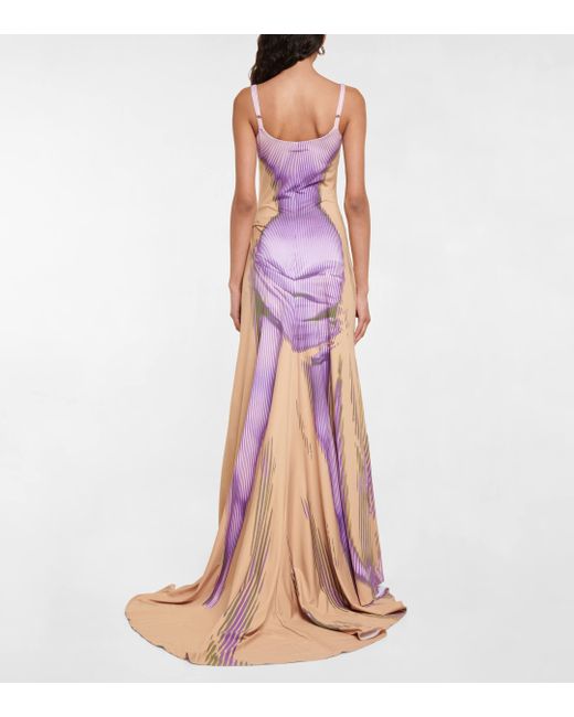 Y. Project Purple X Jean Paul Gaultier Body Morph Maxi Dress