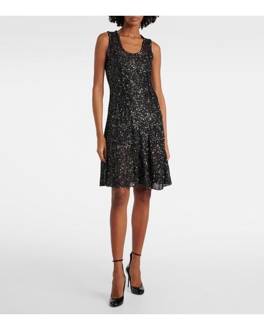 Alaïa Black Sequined Minidress