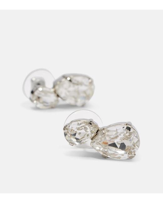 Jennifer Behr Metallic Nadia Crystal Earrings