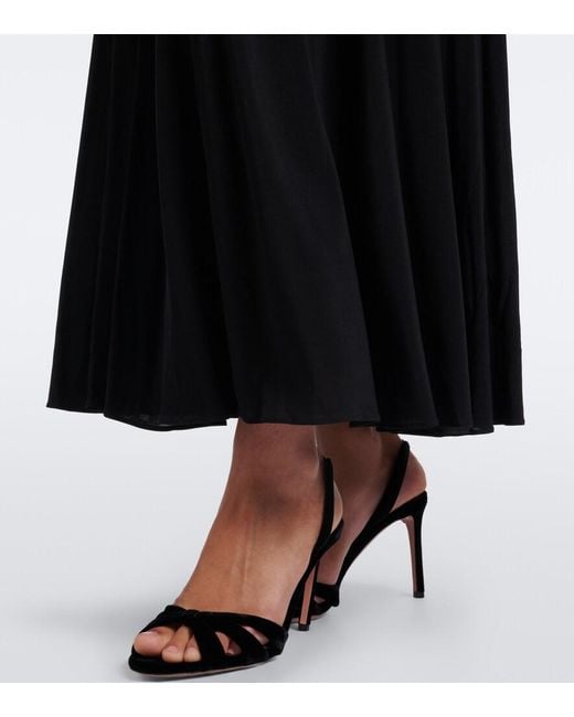 Zimmermann Black Lace And Jersey Maxi Dress
