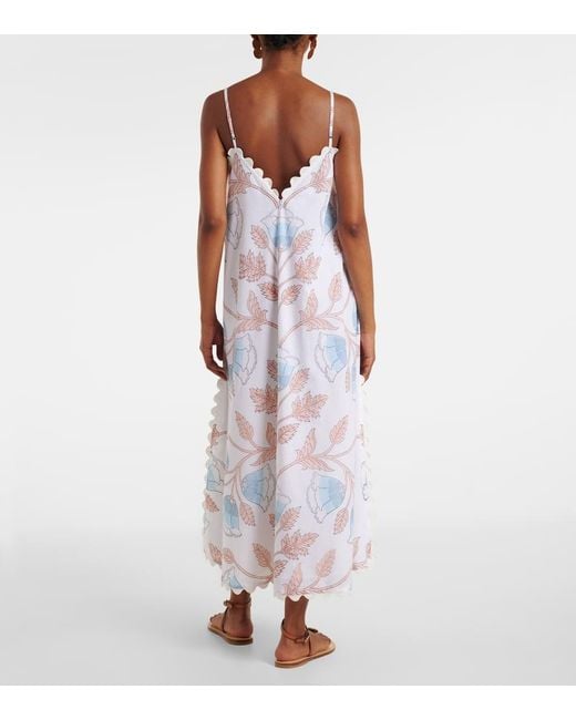 Robe Imprimee En Coton Juliet Dunn en coloris White