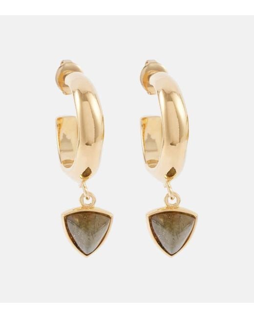 Pendientes De Aro Adornados Isabel Marant de color Metallic