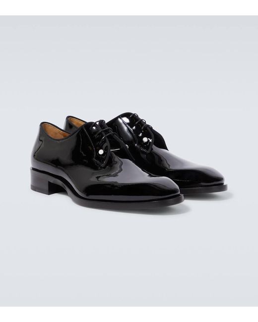 Zapatos derby Chambeliss de charol Christian Louboutin de hombre de color Black
