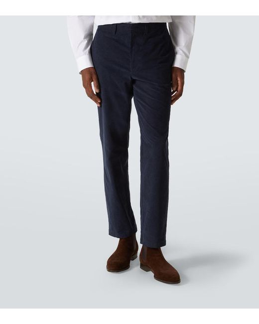 Gabriela Hearst Blue Cotton Corduroy Straight Pants for men