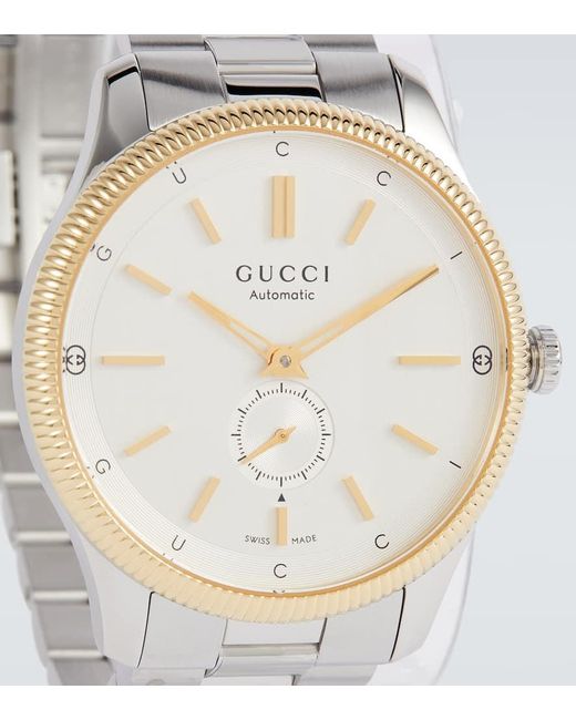 Reloj G-Timeless de 40 mm de acero Gucci de hombre de color White