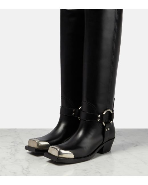 Gucci Leather Over-the-knee Boots in Black | Lyst Canada