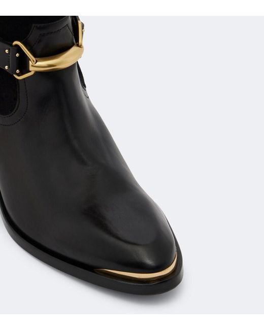 Isabel Marant Black Mexia Leather And Suede Cowboy Boots