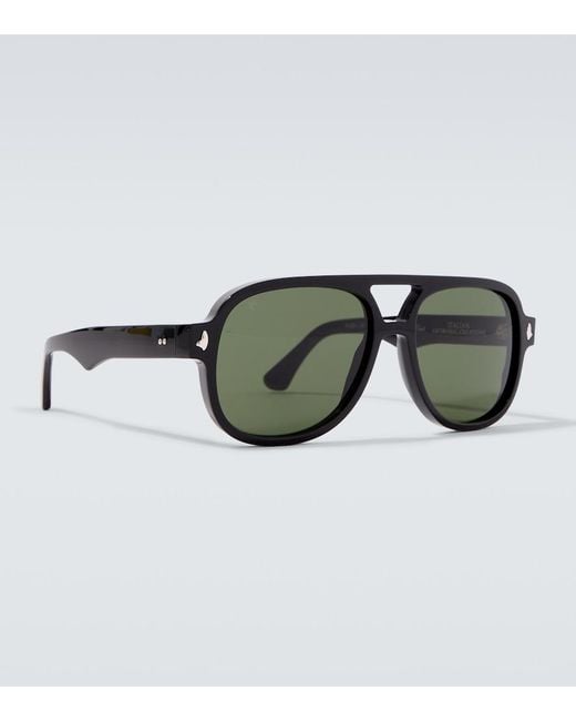 Sestini Eyewear Green Undici Aviator Sunglasses for men