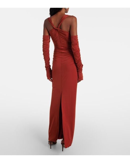 Sir Rosseli Gathered Jersey Maxi Dress