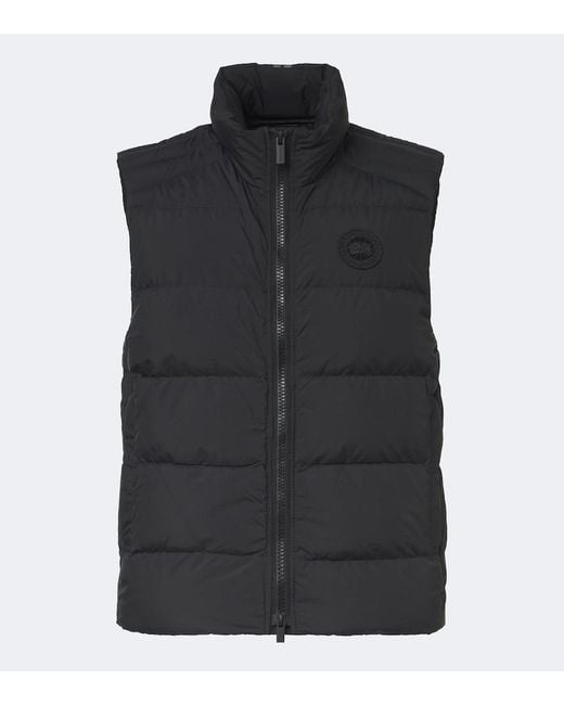 Canada Goose Black Crofton Enduraluxe Down Vest for men