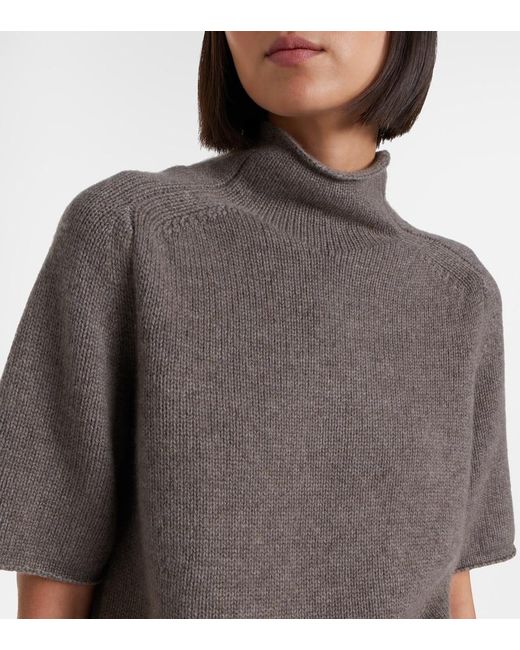 Lisa Yang Brown Fride Cashmere Turtleneck Sweater