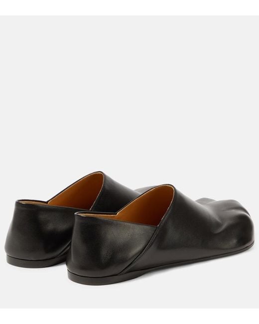 J.W. Anderson Black Paw Leather Loafers