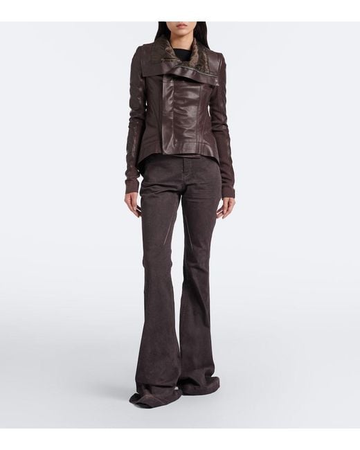 Rick Owens Brown Drkshdw Bollan Bootcut Jeans