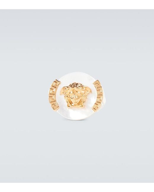 Versace Ring Medusa in White für Herren