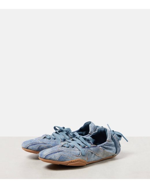 Acne Blue Denim Sneakers