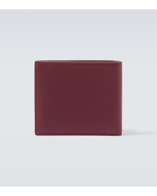 Saint Laurent Red Cassandre Leather Wallet for men