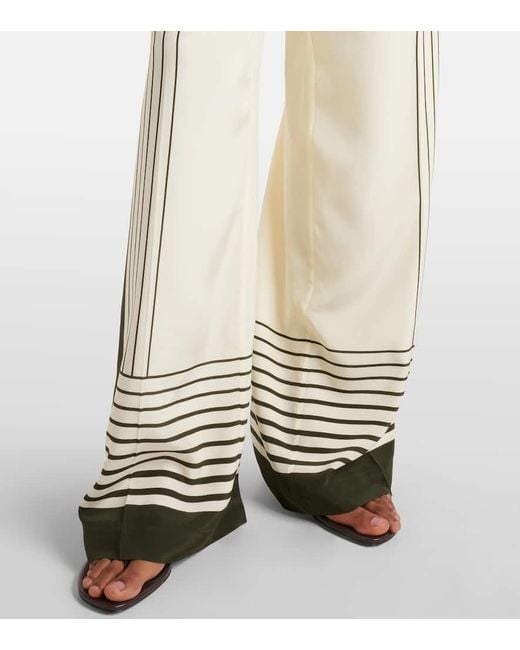 Sir Natural Leilana Crepe De Chine Wide-Leg Pants