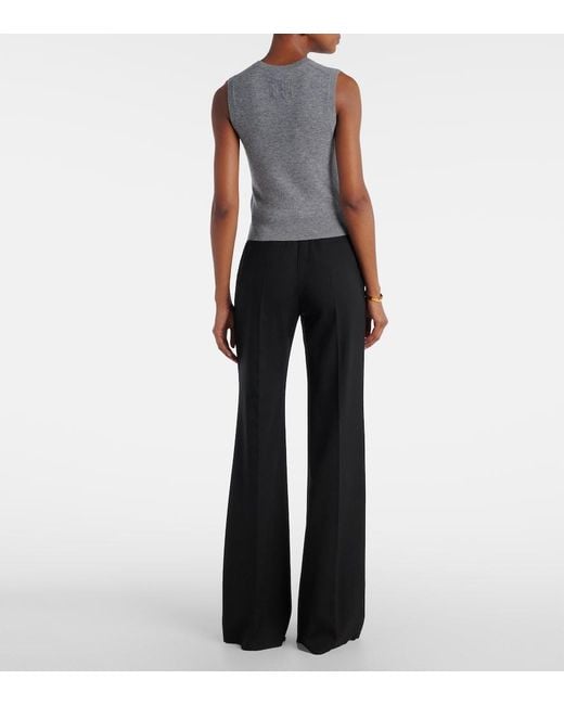 Nili Lotan Gray May Knitted Cashmere Tank Top