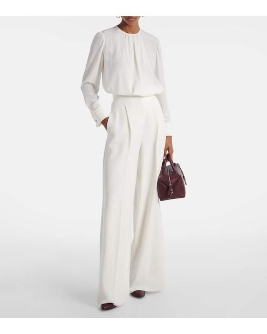 Blusa Carol di Max Mara in White