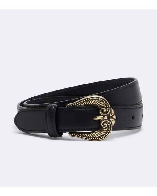 Etro Black Leather Belt